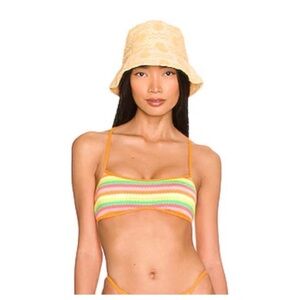L*Space | Pamela Sporty Bikini Top Under The Sun Stripes | M